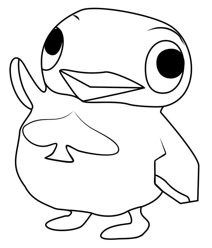 Roztomilé Animal Crossing omalovánka